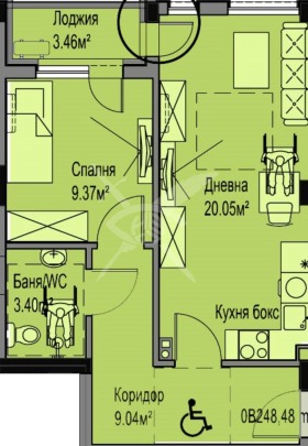 Προς πώληση 1 υπνοδωμάτιο