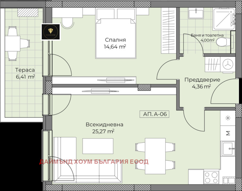 Продается  1 спальня Пловдив , Остромила , 73 кв.м | 21791402 - изображение [2]